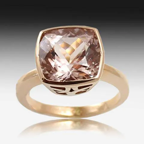 14kt Rose Gold Morganite ring