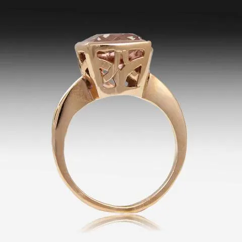 14kt Rose Gold Morganite ring