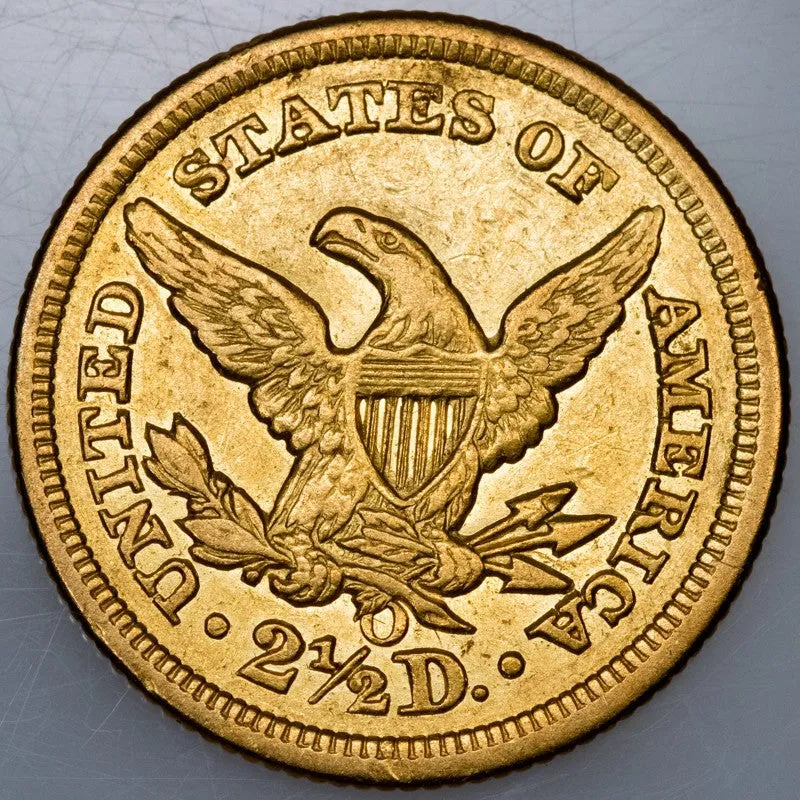 1856-O $2.5 Liberty Gold Coin (Scarce!) ~ About Uncirculated