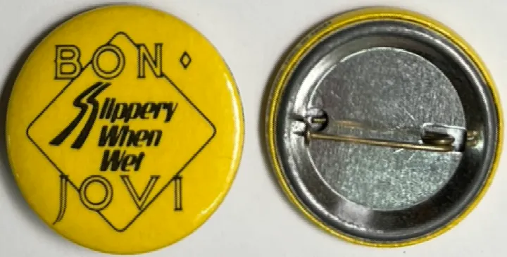 1986 Bon Jovi Pinback Button from "Button-Up"