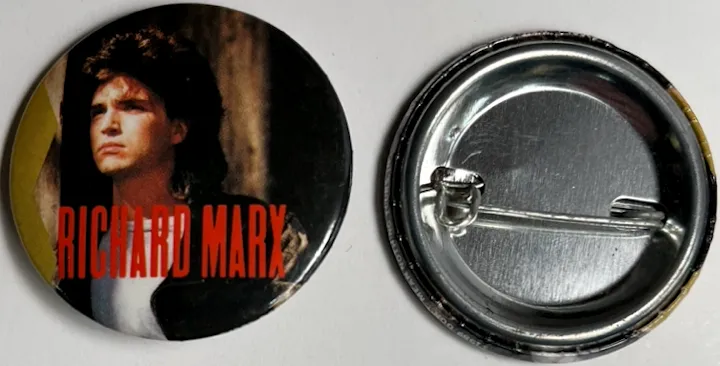 1989 Richard Marx Pinback Button from "Button-Up"