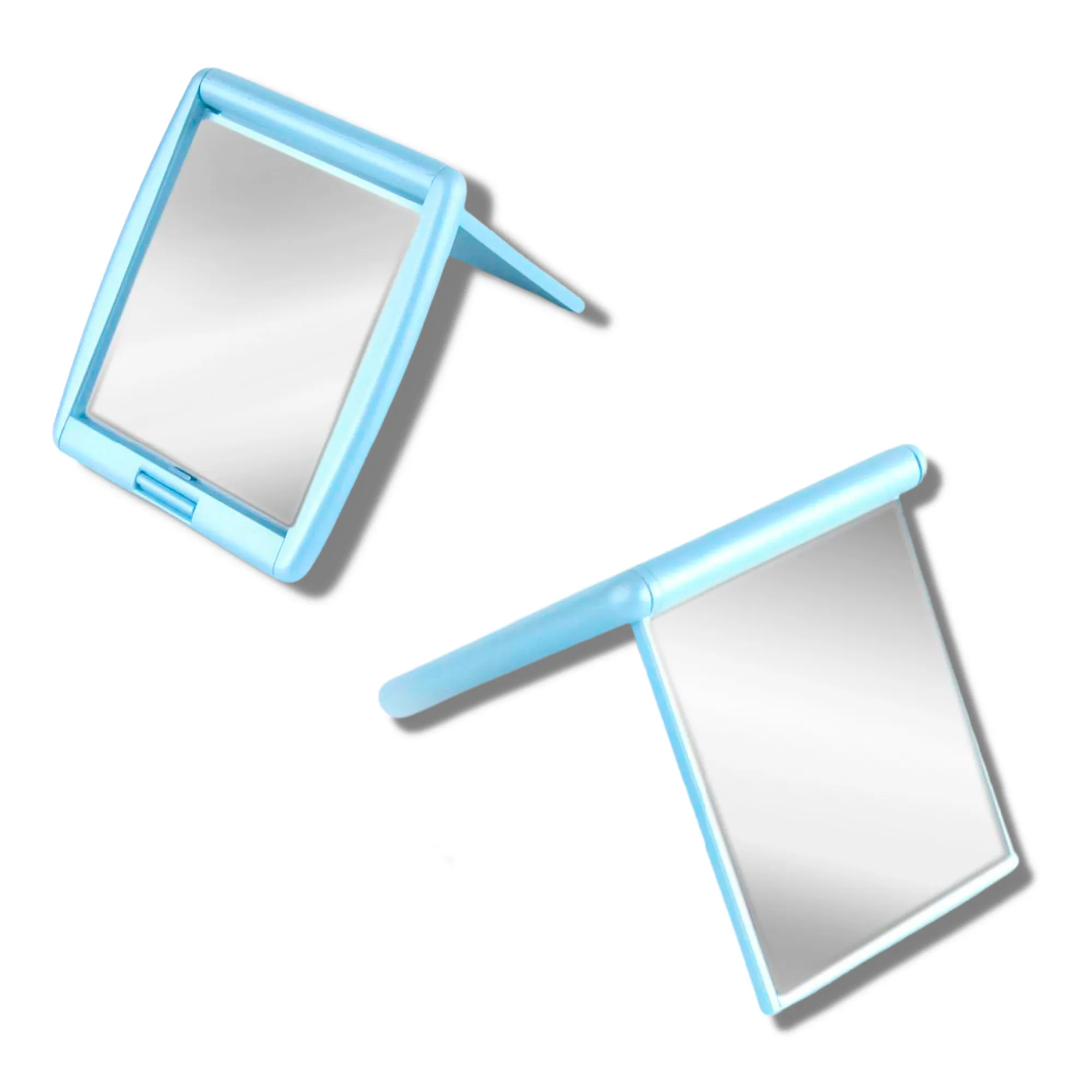 2-Faced Compact Mirror - Light Blue