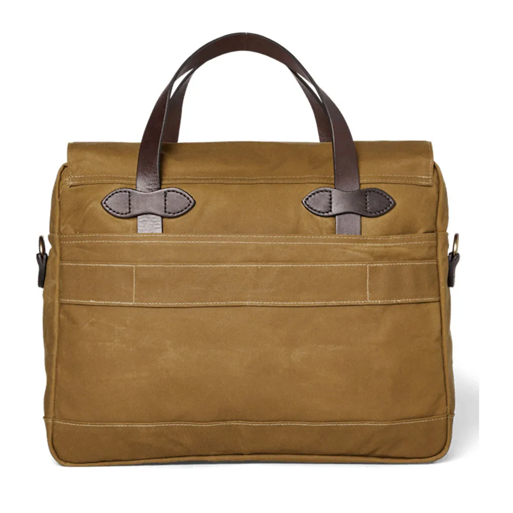 24 Hour Tin Cloth Briefcase - Dark Tan