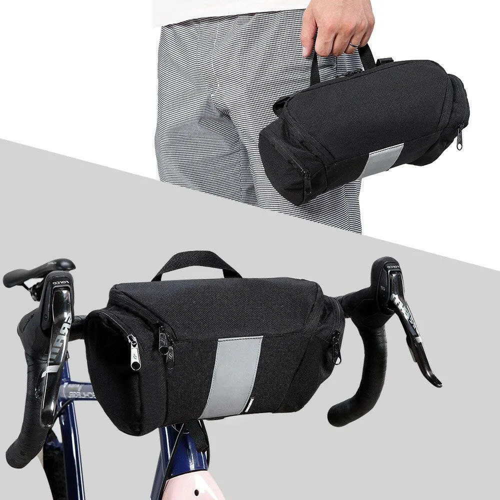 3L Bicycle Handlebar Bag Cycling MTB Mountain Road Bike Front Basket Pannier Bag