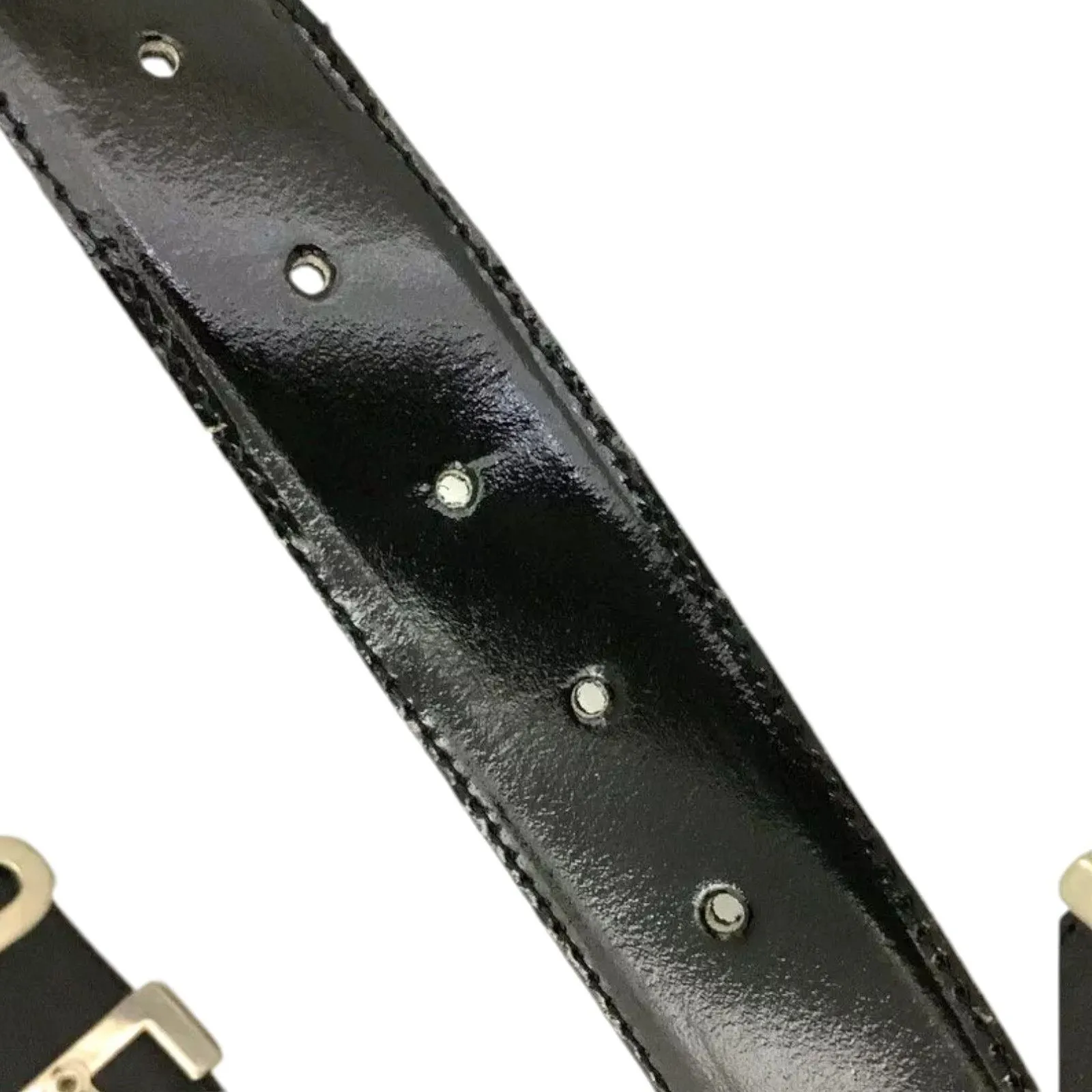 559149AS (S1) Fendi Belt Black Leather