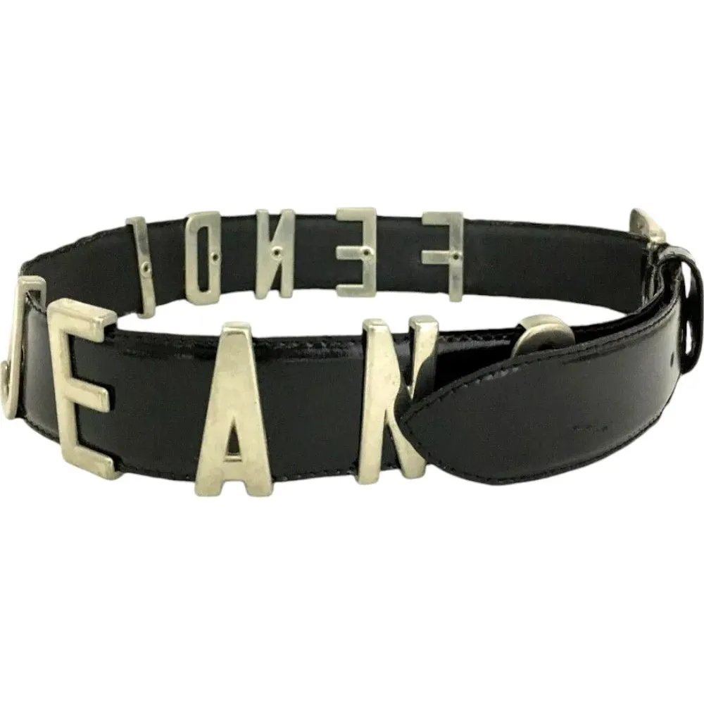 559149AS (S1) Fendi Belt Black Leather