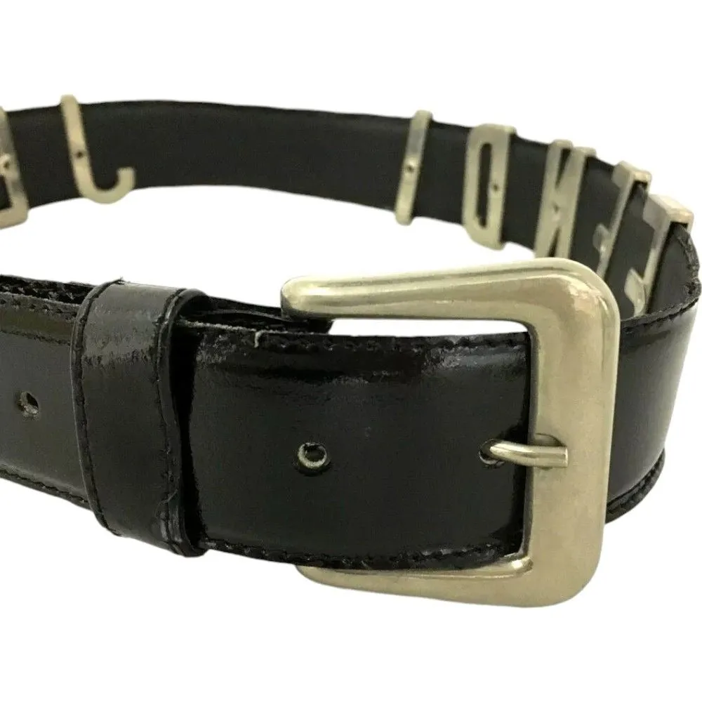 559149AS (S1) Fendi Belt Black Leather