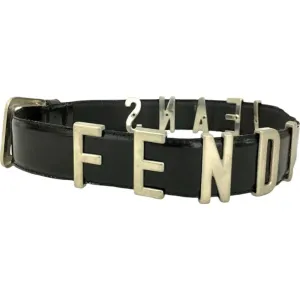 559149AS (S1) Fendi Belt Black Leather