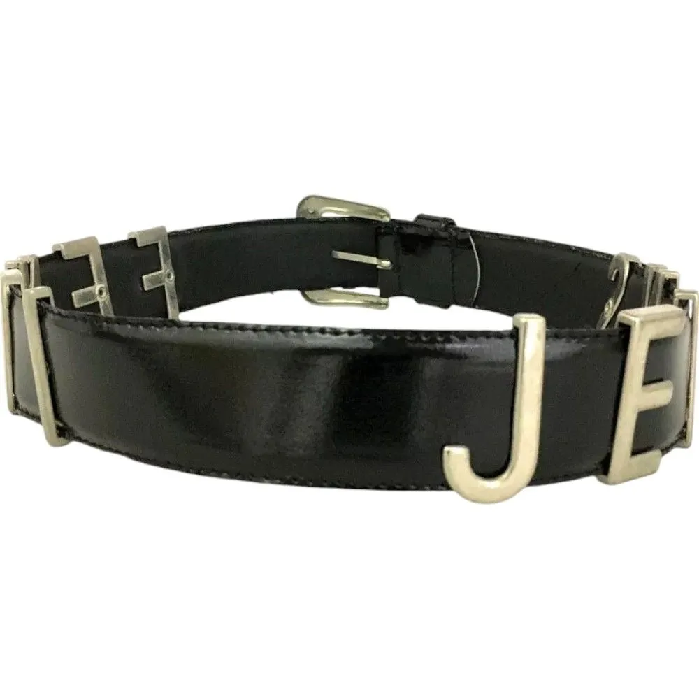 559149AS (S1) Fendi Belt Black Leather