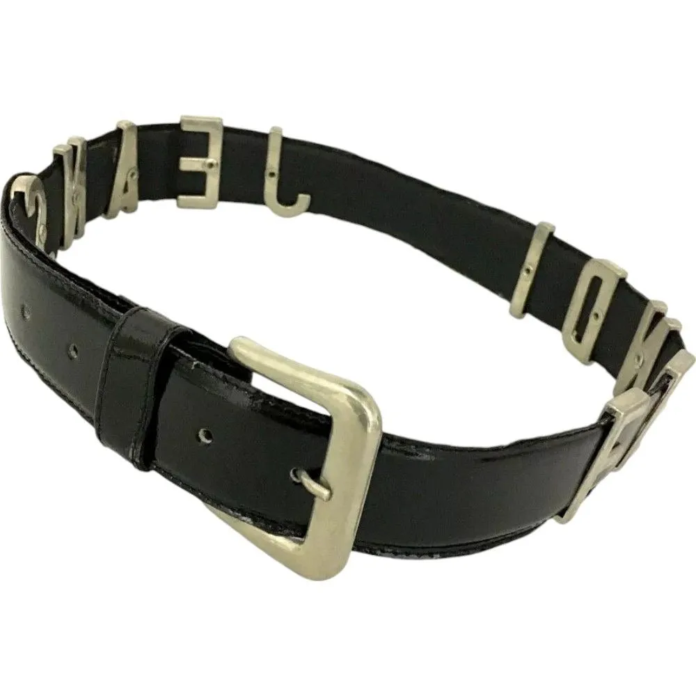 559149AS (S1) Fendi Belt Black Leather