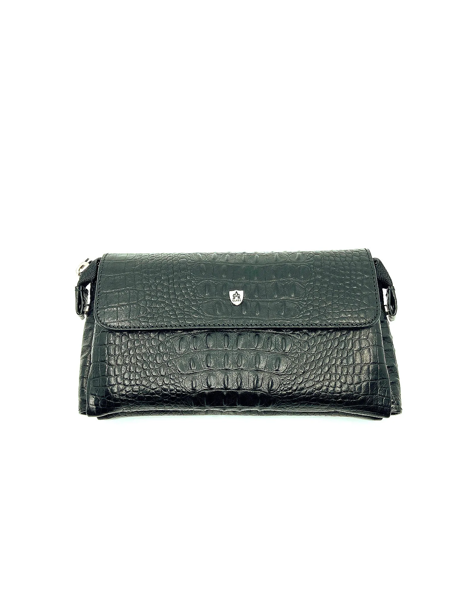 A Class Leather Croco Black Handbag - 103 067 01