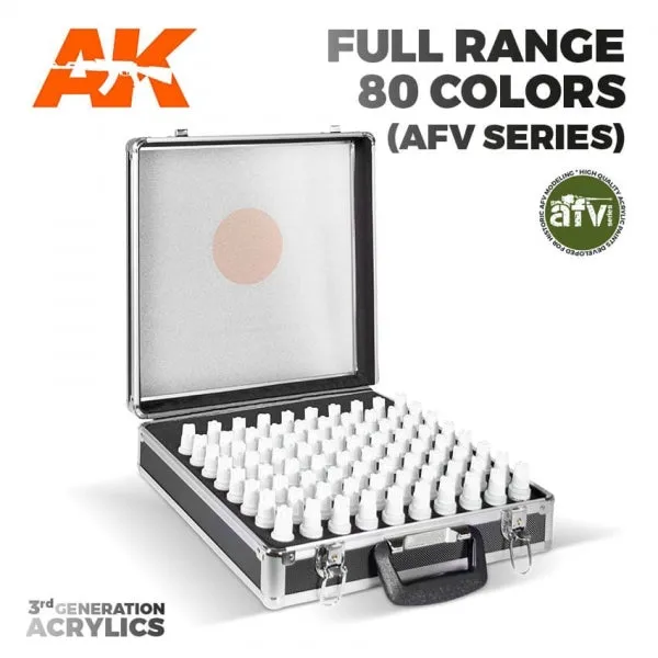 AK-Interactive: 3rd Gen Acrylics 80 Colors Briefcase