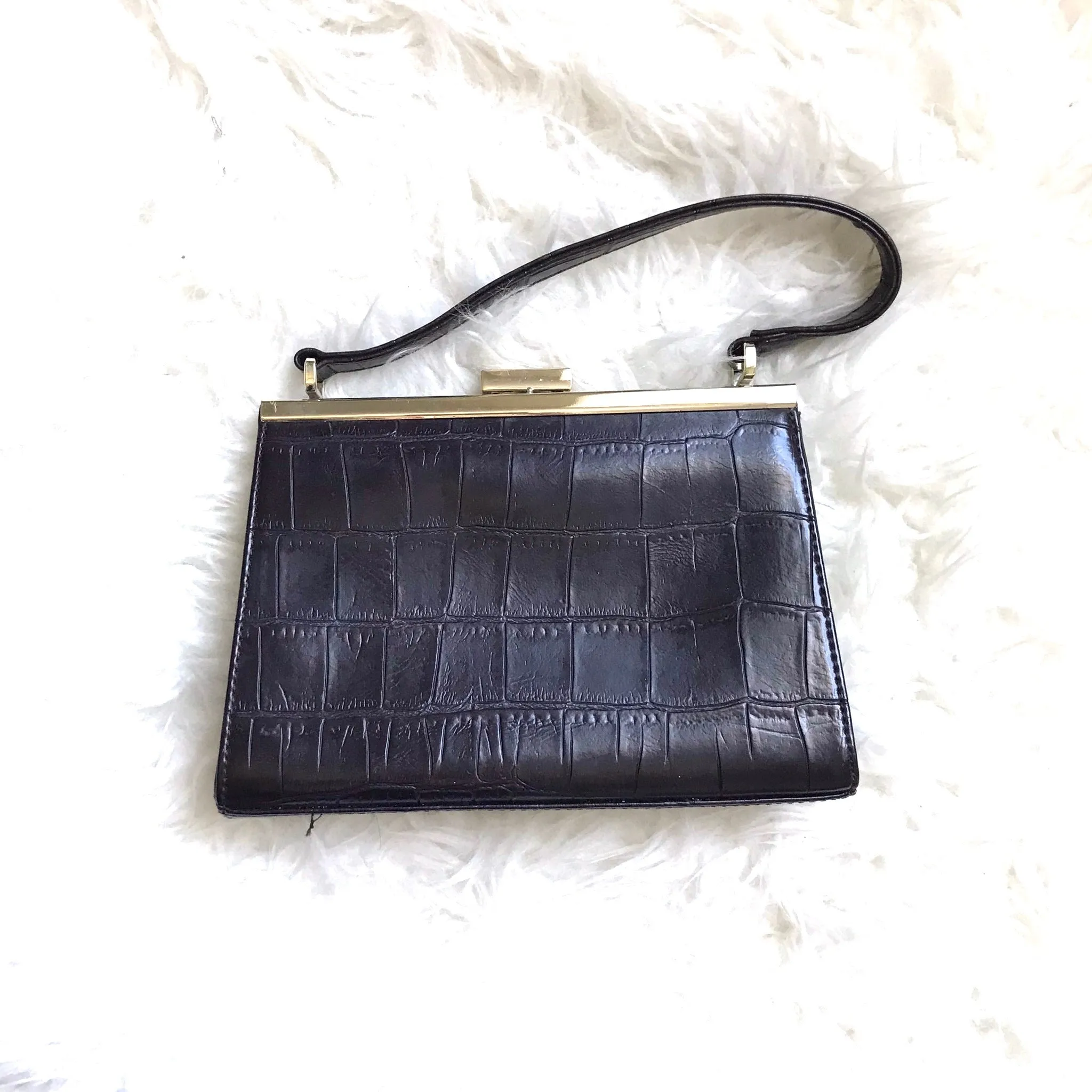 Amanda Smith Brown Leather Small Handbag