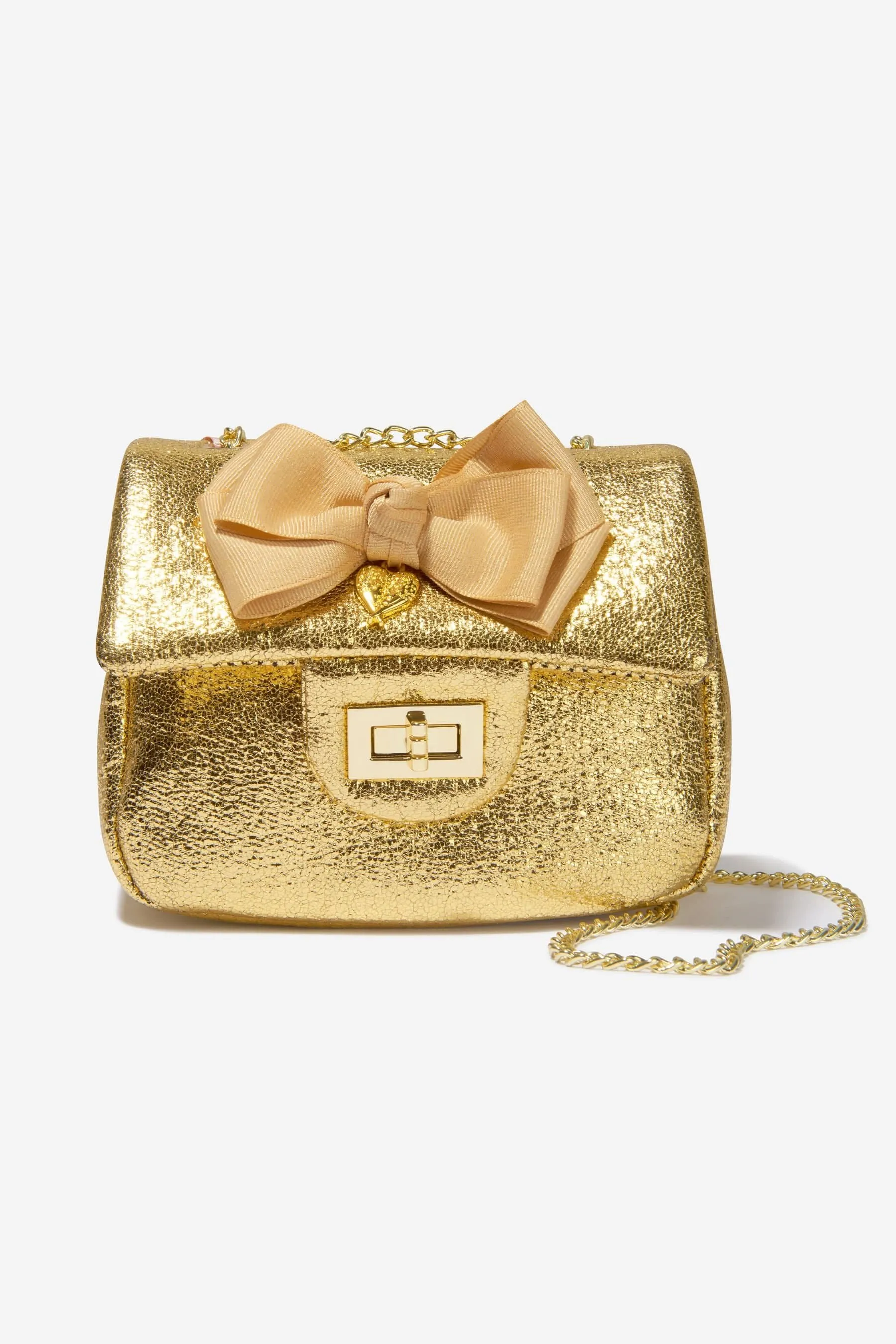 Angels Face Girls Skyla Metallic Shoulder Bag in Gold