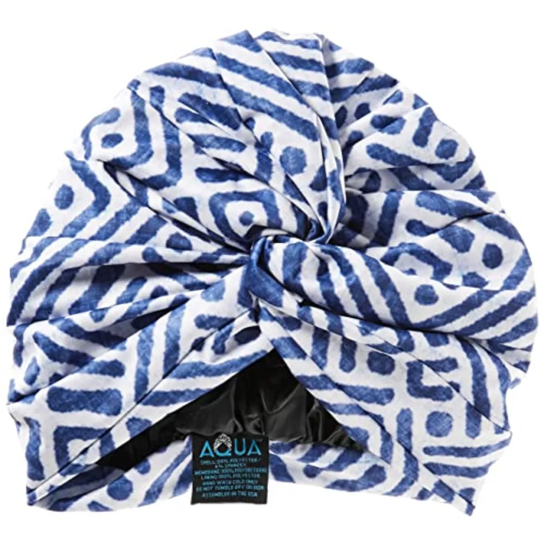 AQUA "Vintage Twist" Turban (Navy Yard)