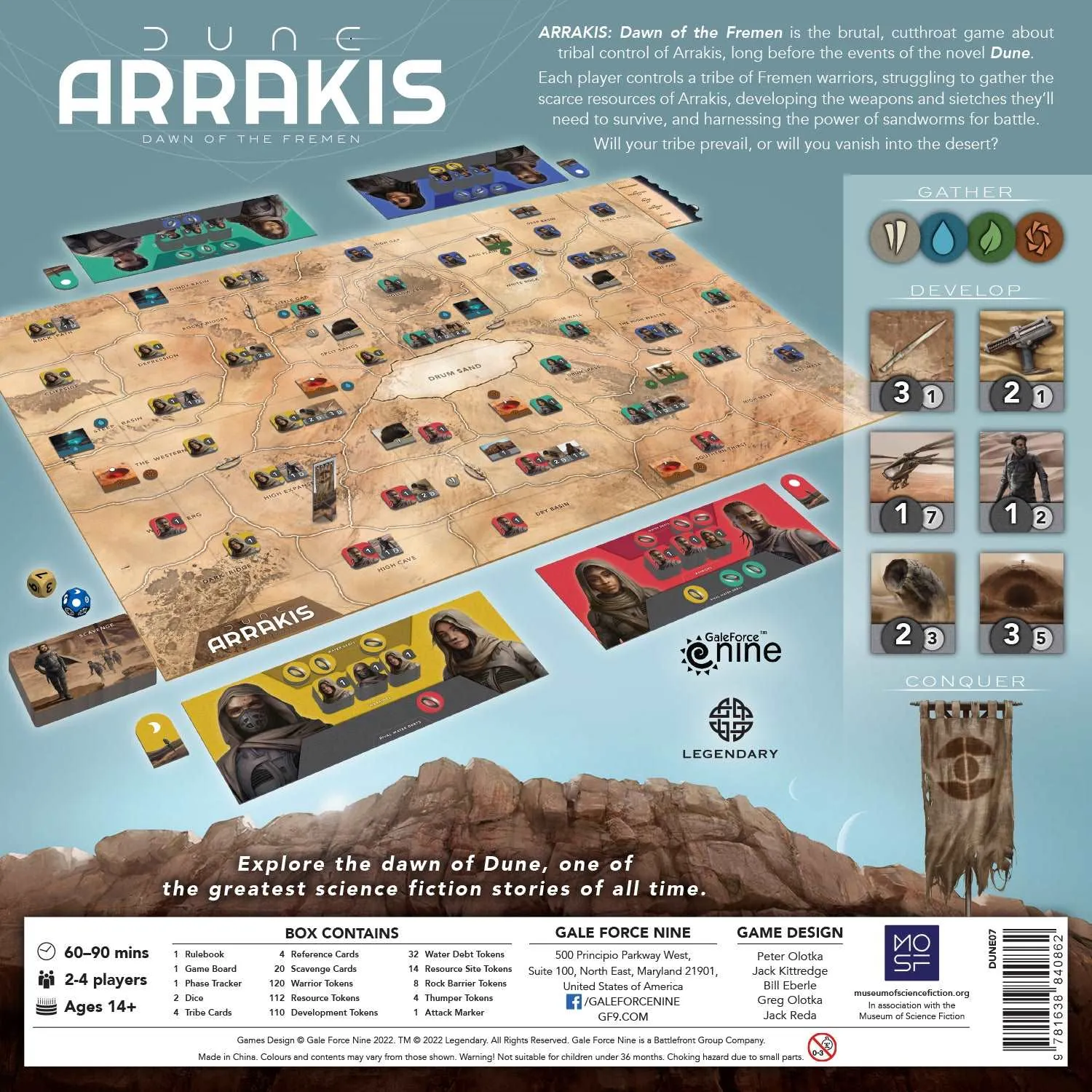 Arrakis: Dawn of the Fremen - стратегическа настолна игра