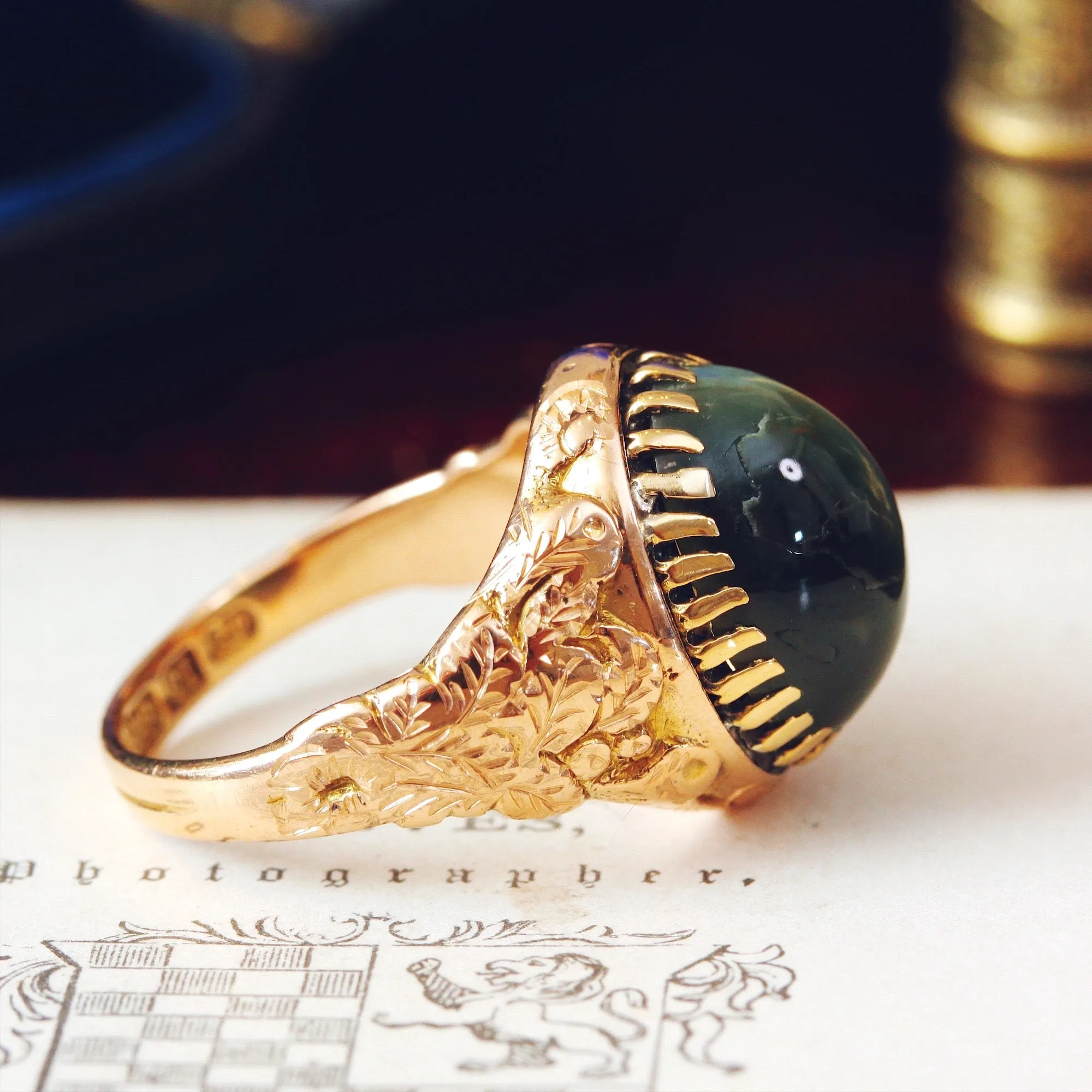 Astonishing Victorian Cat's Eye Chrysoberyl Ring