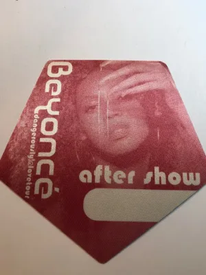 Beyoncé'- Beyoncé Debut Tour 2003 - Backstage Pass ** Rare