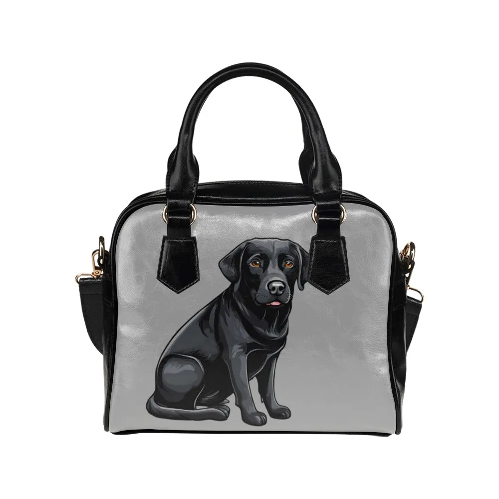 Black Labrador Shoulder Bag - Cartoon