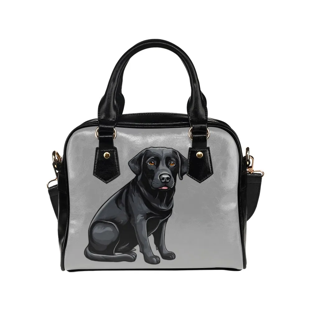 Black Labrador Shoulder Bag - Cartoon