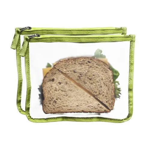 Blue Avocado Lunch Zip Bag - Kiwi - 2 Pack