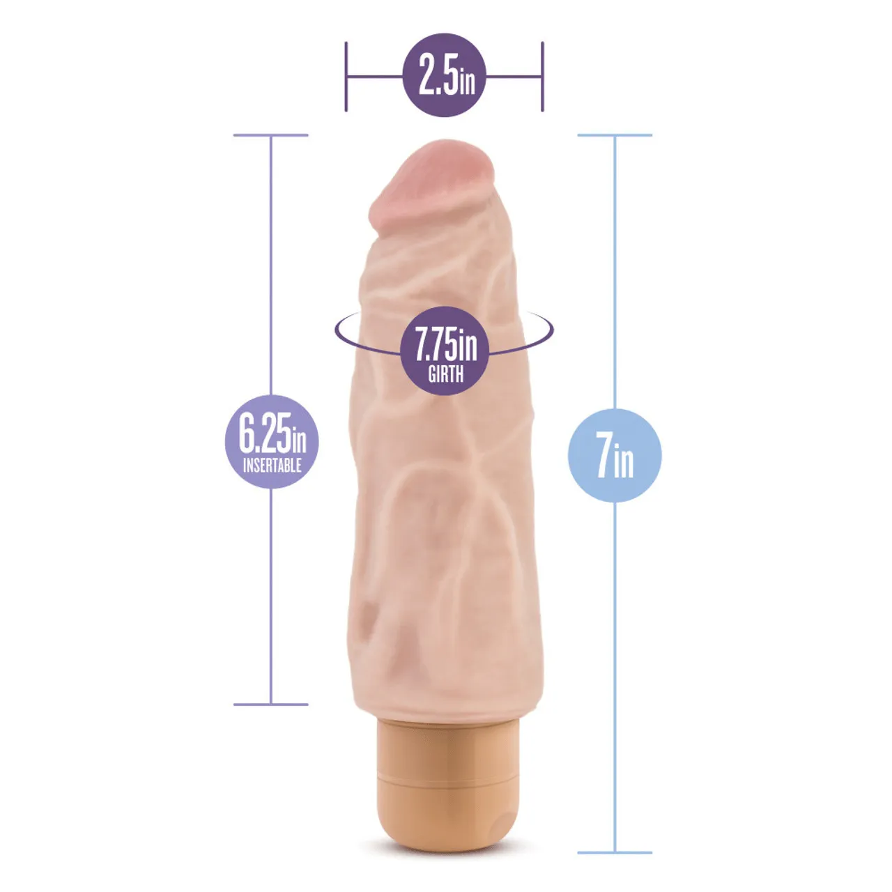 Blush Dr. Skin 7" Cock Vibe 9