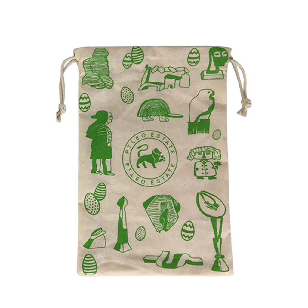 Calico Medium Drawstring  Bag(CA-08)