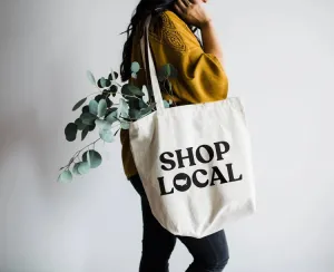 Canvas Tote Bag - Shop Local