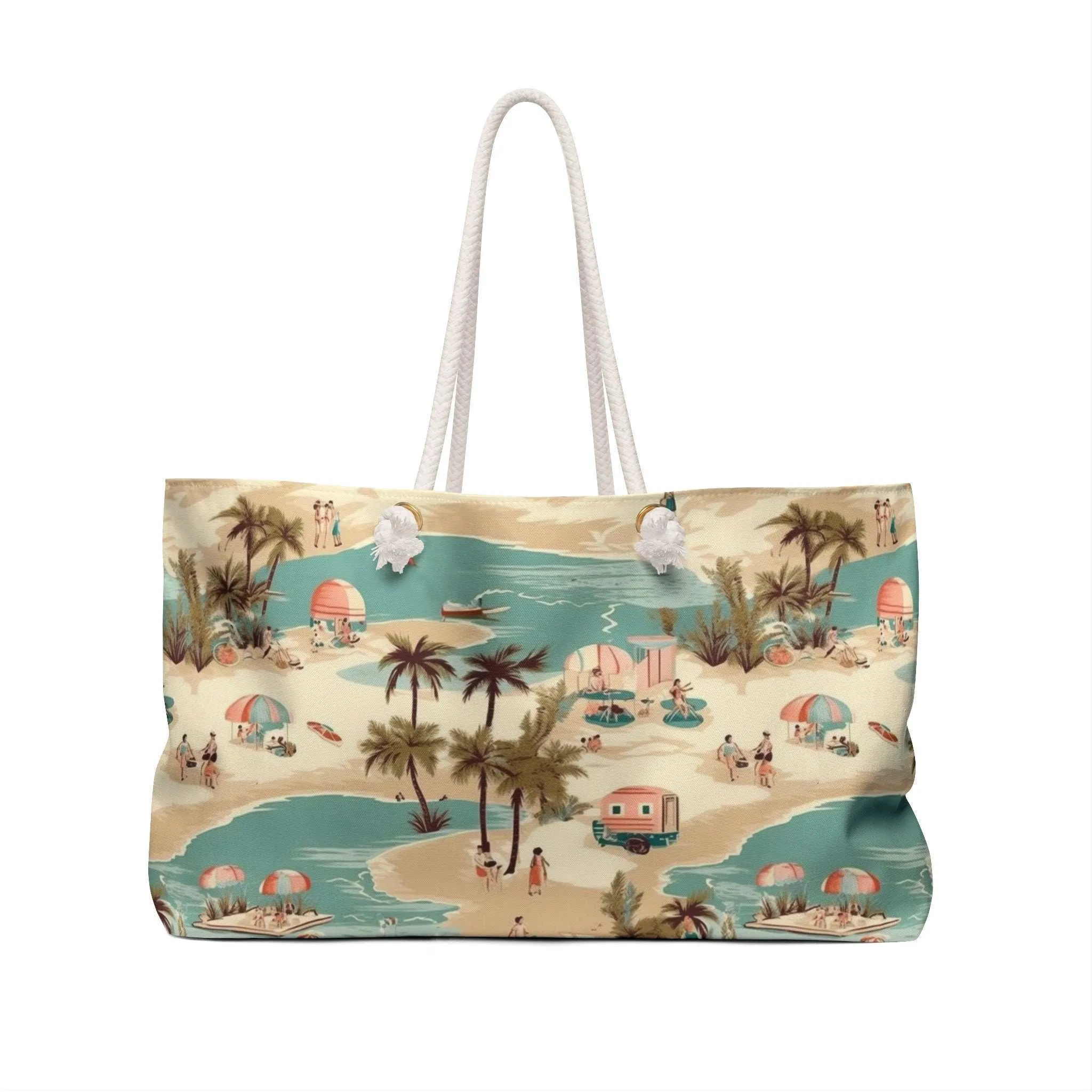 Canvas Weekender Tote Bag for Summer Adventures