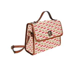 Cherry Handbag, Retro Handbag, Red cherry handbag, Retro Satchel, Cute handbag, Cherry Print Bag, Pink Red handbag, Women's Purses