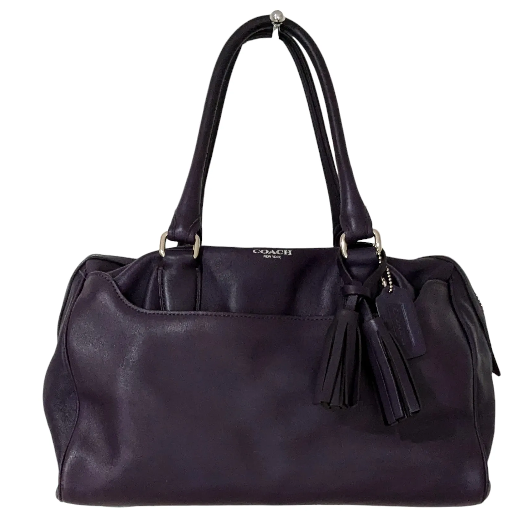 Coach Haley Convertible Satchel Purple