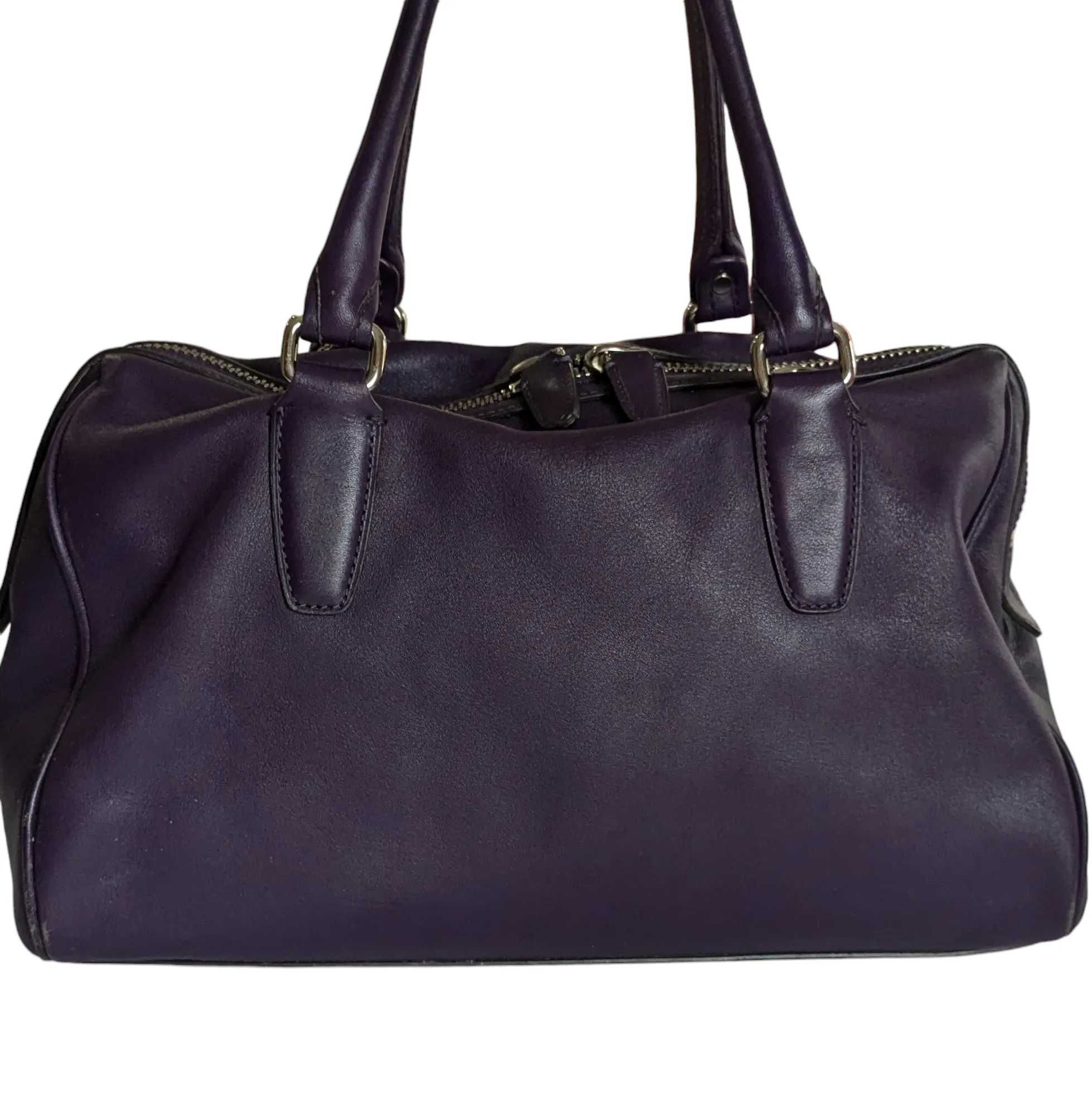 Coach Haley Convertible Satchel Purple