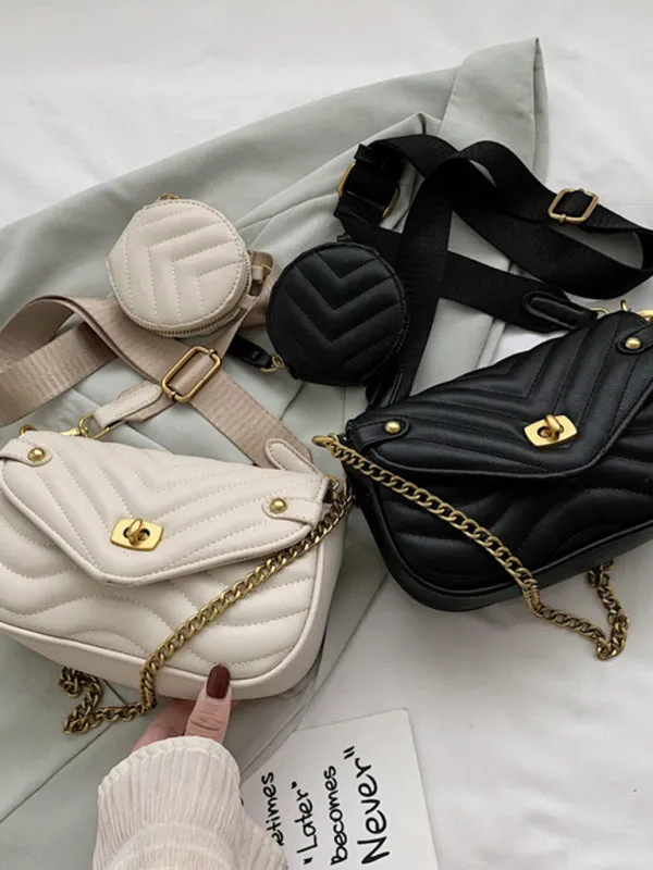 Cool White Shoulder HandBag