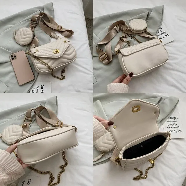 Cool White Shoulder HandBag