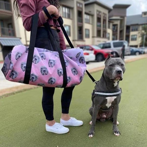 Custom Pet Art Duffel Bag