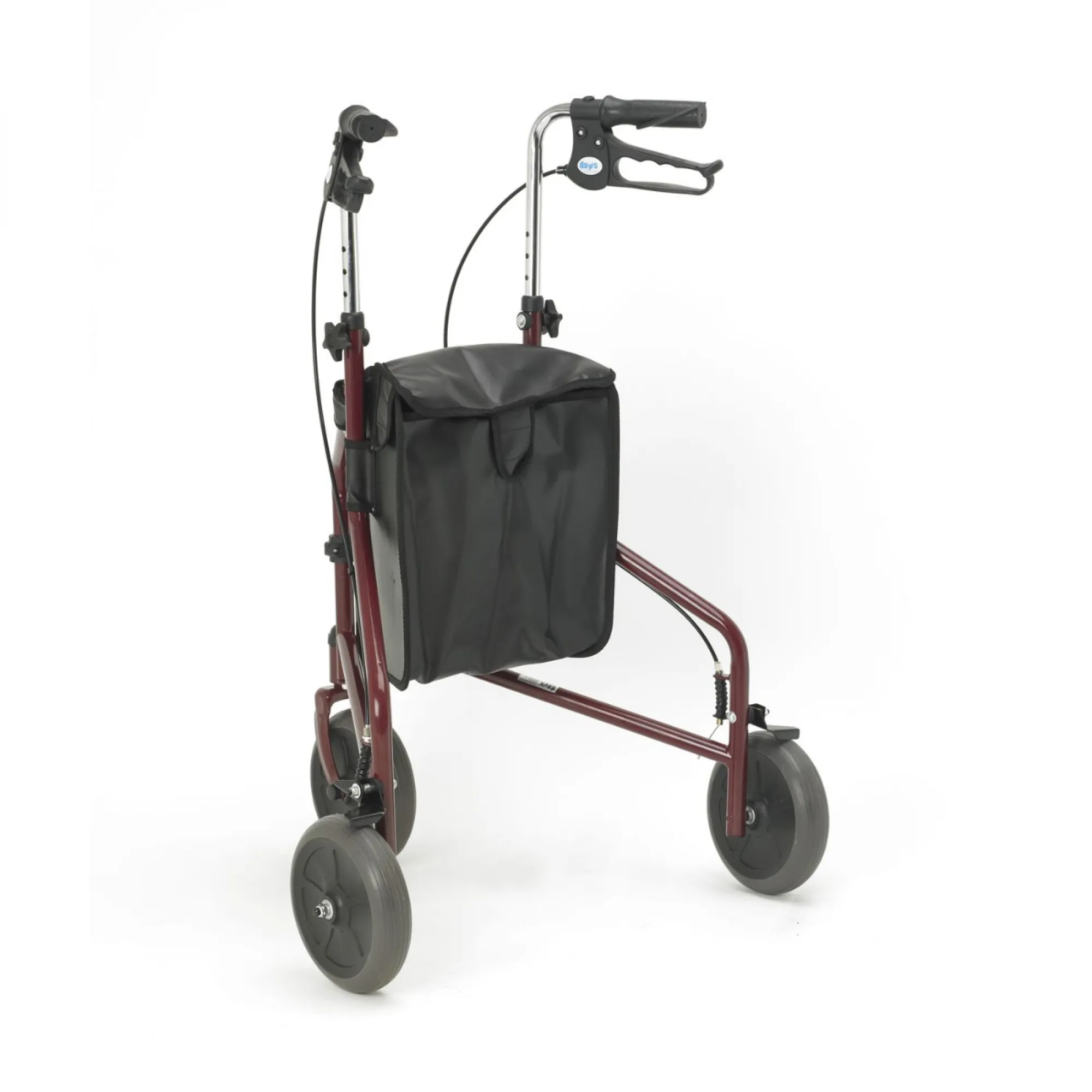 Days Steel Tri/Three Wheel Walker - Red