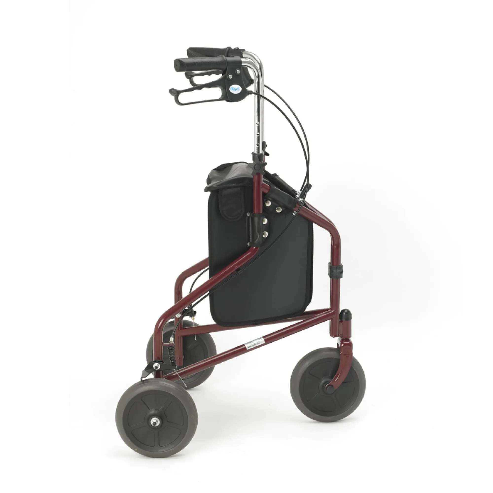 Days Steel Tri/Three Wheel Walker - Red