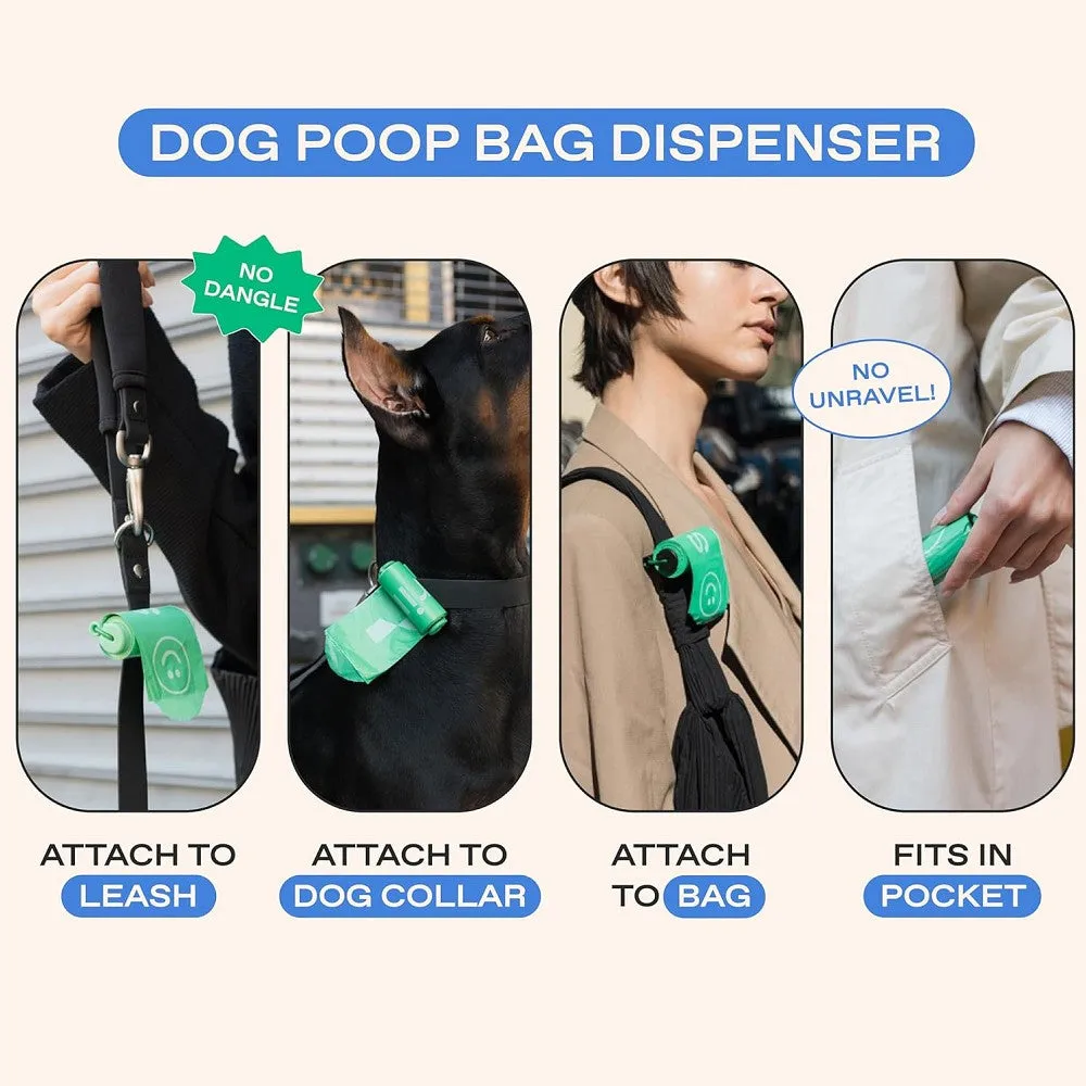 Dog Poop Bag Dispenser with 15 Poop Bags