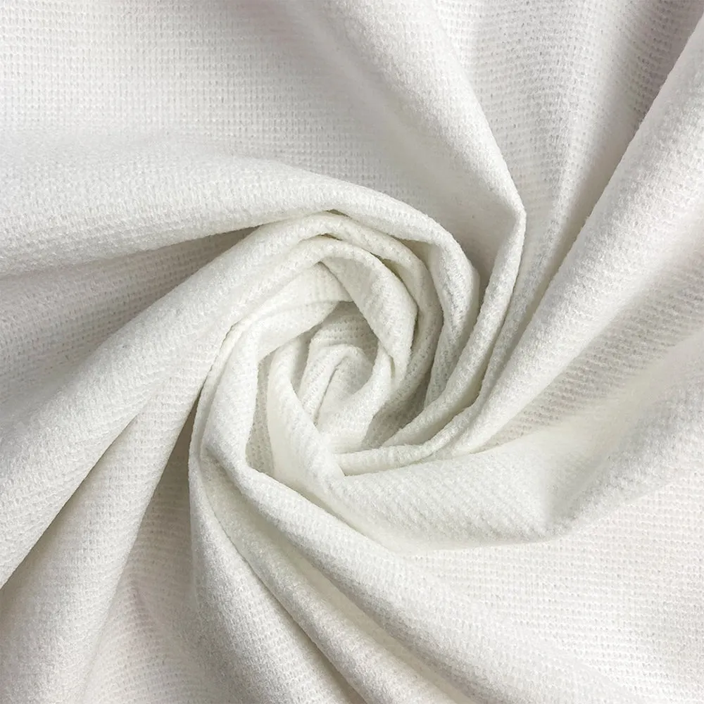 Dyed Terry Towel 100% Waterproof Fitted Mattress Protector In White Color