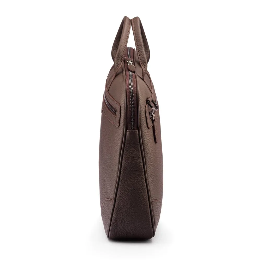 Fitzrovia Leather 16" Laptop Bag - Brown