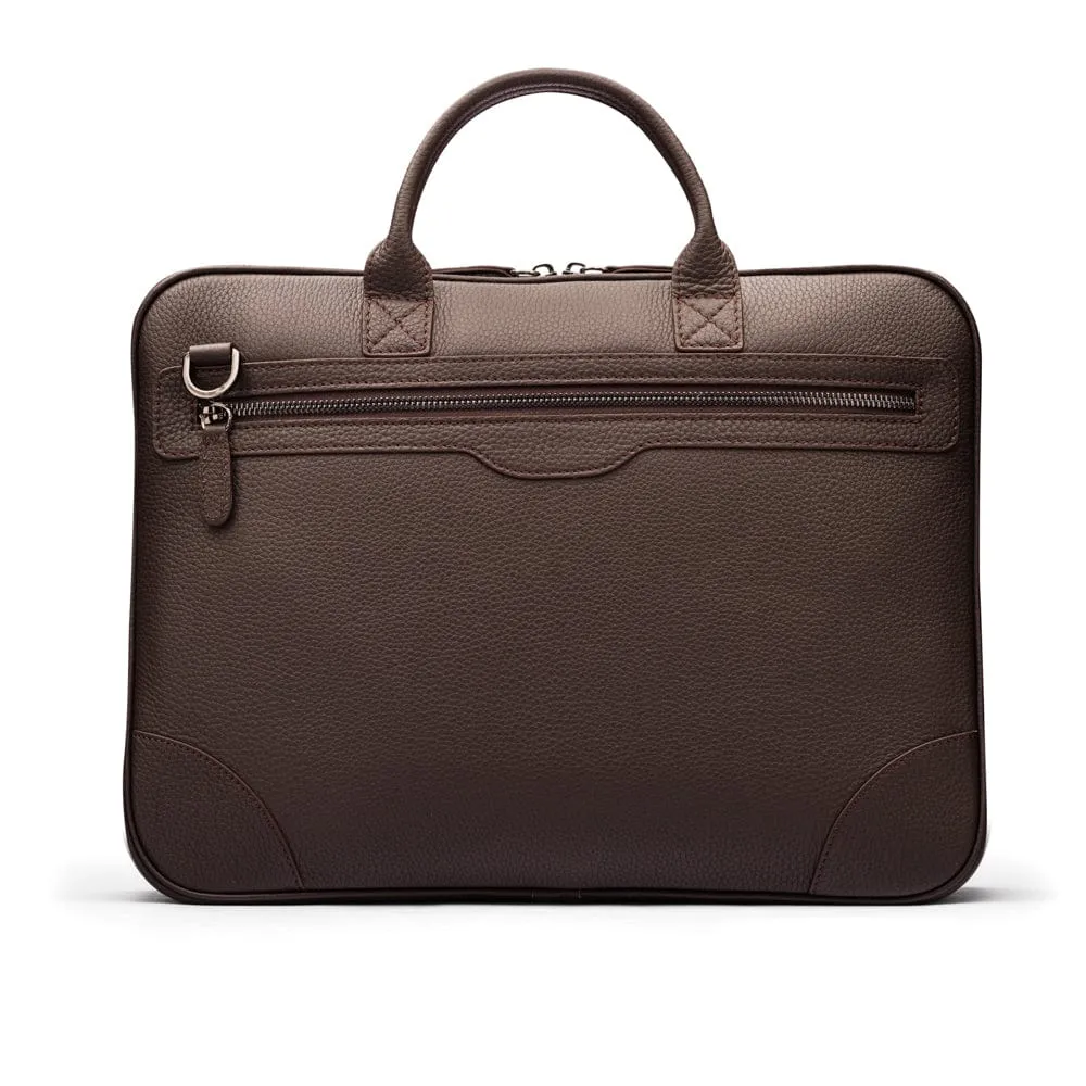 Fitzrovia Leather 16" Laptop Bag - Brown