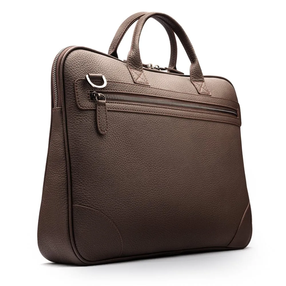 Fitzrovia Leather 16" Laptop Bag - Brown