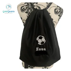 Football Drawstring Gym Bag - Personalised