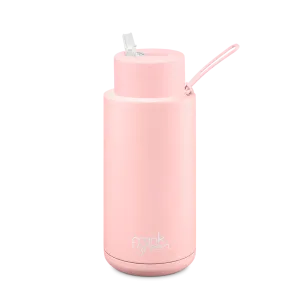 Frank Green - Ceramic Reusable Bottle - Straw Lid - 34oz/1,000ml - Blushed