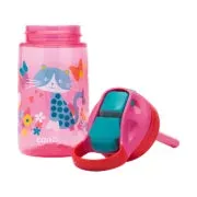 Gizmo Flip Kids Water Bottle With Straw 420ml - Cherry Cat