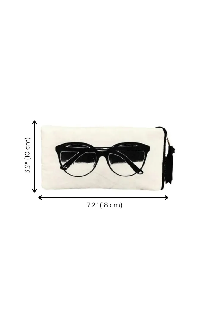 Glasses Case with Outside Pocket