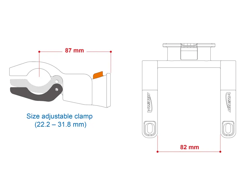 Handlebar Bag Clamp QH2