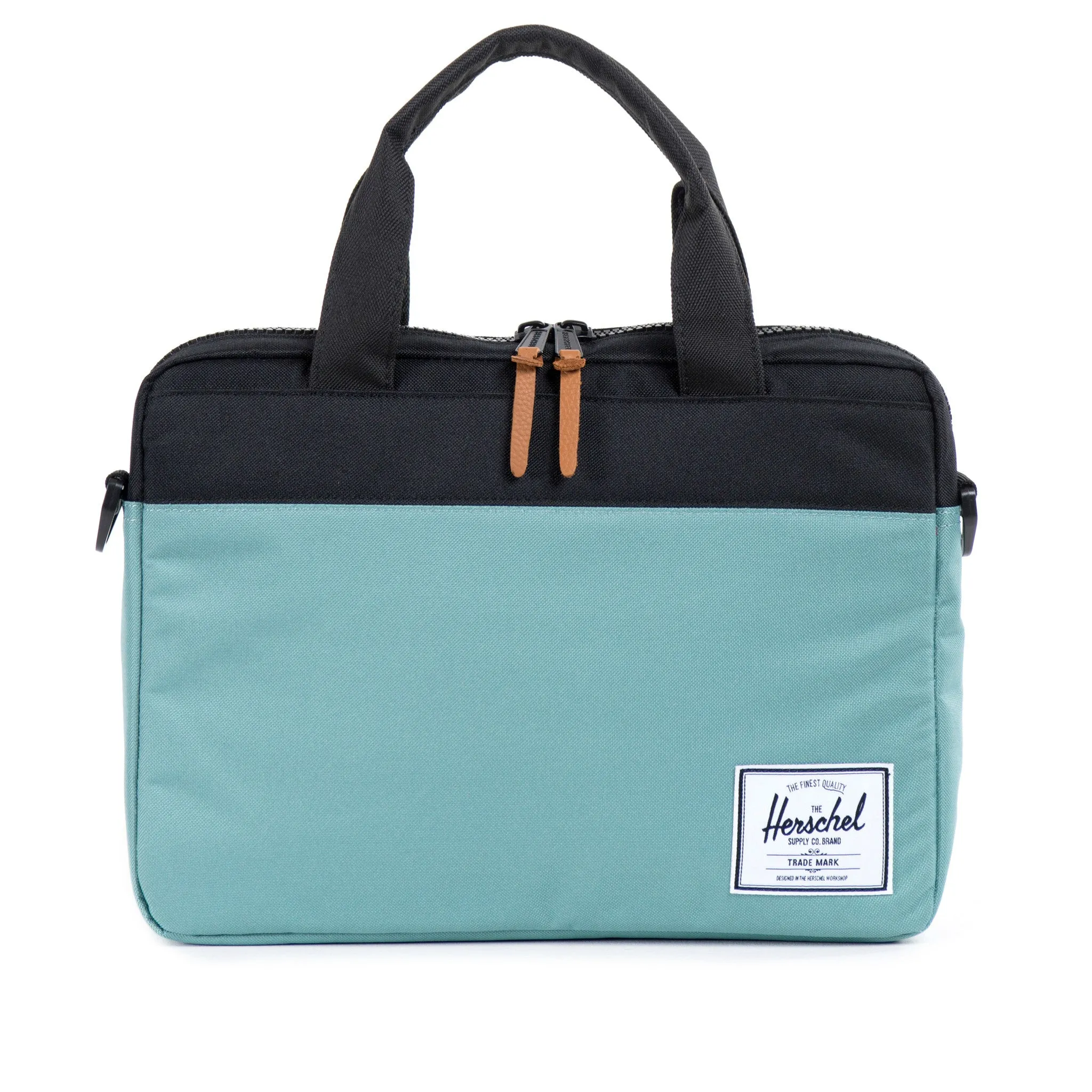 Herschel Supply Hudson Briefcase - Seafoam & Black