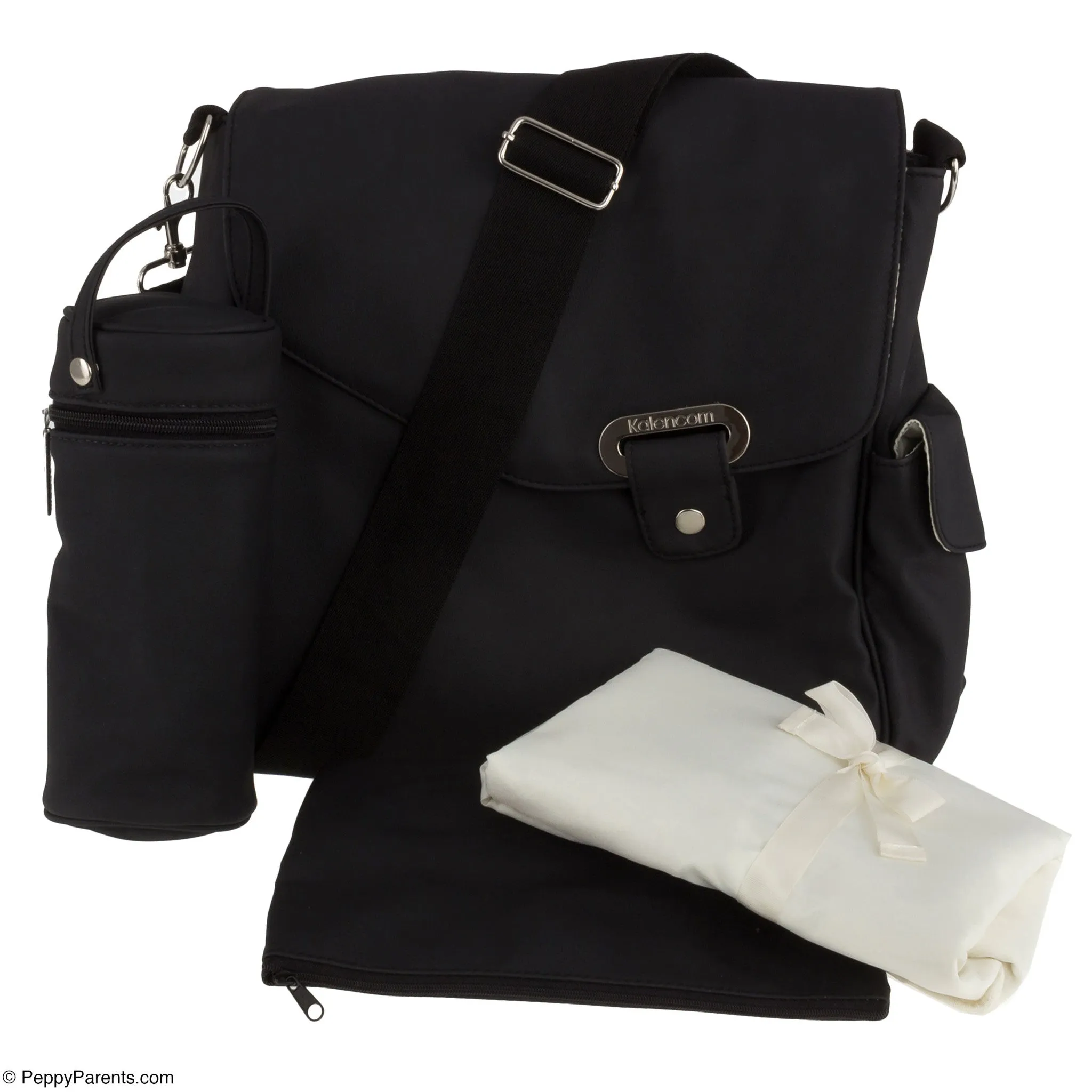 Kalencom Ozz Vegan Diaper Bag - Black