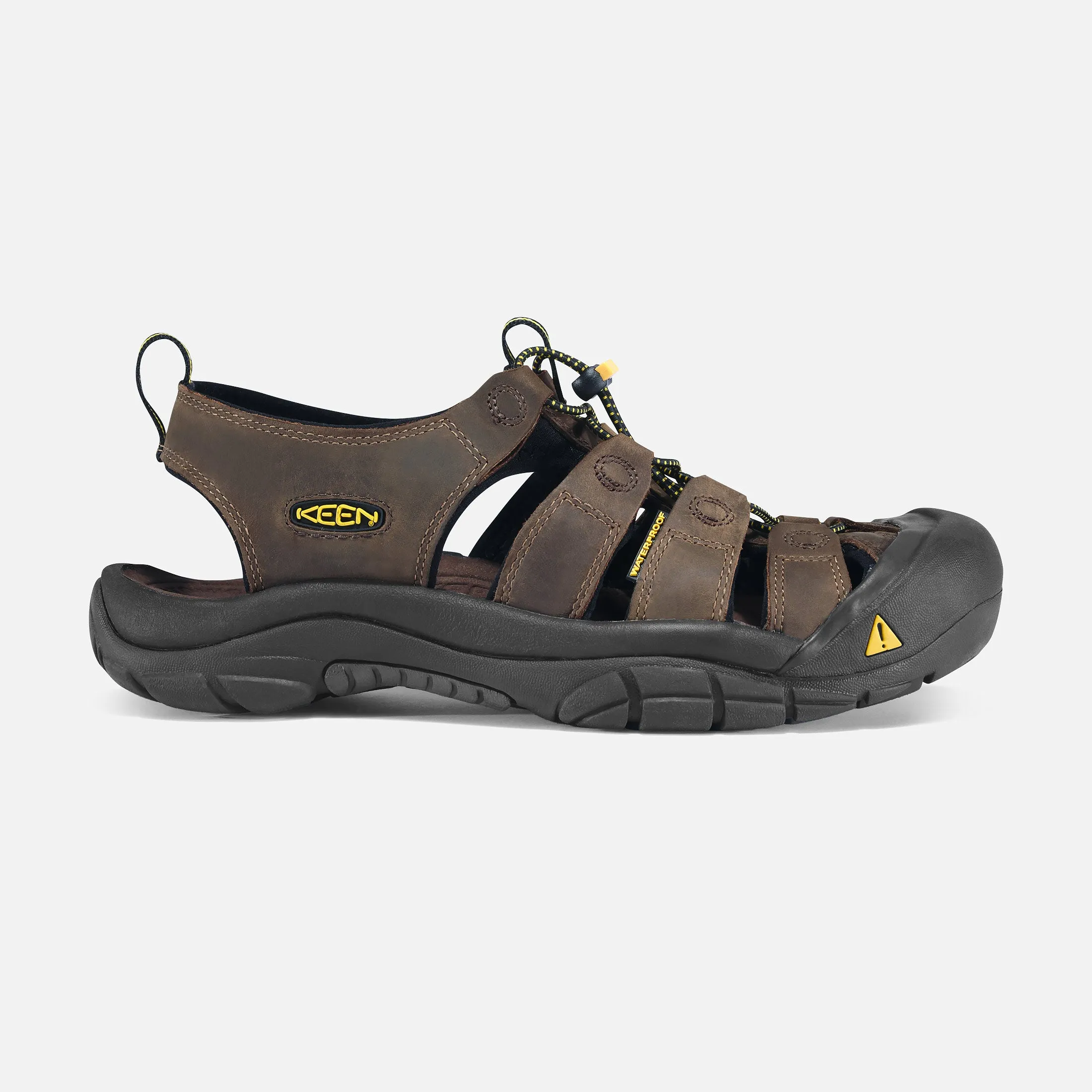 Keen Men's Newport Leather Water Shoe in Bison & Steel Grey